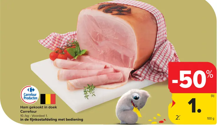 Promotie: Ham gekookt in doek