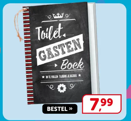 Promotie: Toilet Gasten Boek