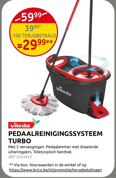Promotie: Pedaalreinigingssysteem turbo