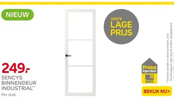 Aanbieding: Sencys binnendeur industrial