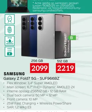 Aanbieding: Galaxy Z Fold7 5G - SUF966BZ