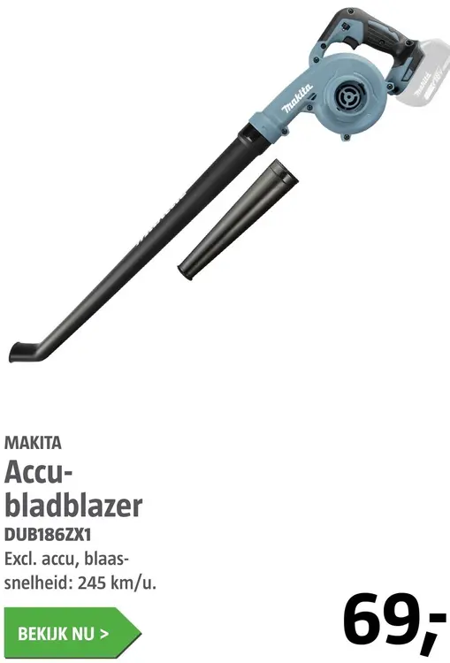 Aanbieding: Accu-bladblazer DUB186ZX1