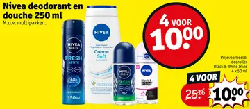 Aanbieding: Deodorant en douche 250 ml