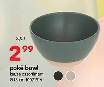 Promotie: poké bowl