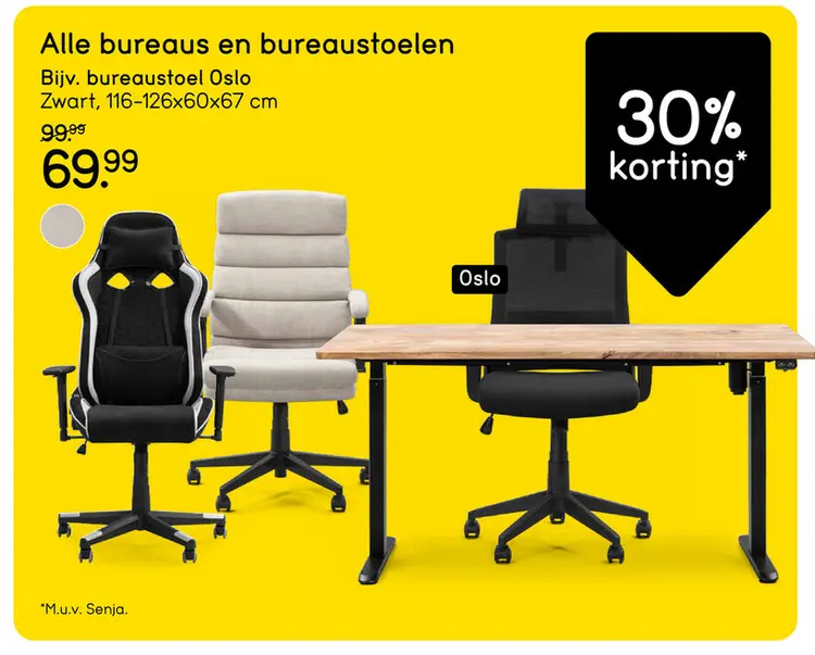 Aanbieding: bureaustoel Oslo