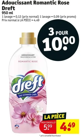 Offre: Adoucissant Romantic Rose