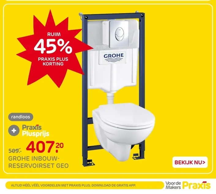 Aanbieding: Grohe inbouw-reservoirset geo