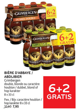 Offre: BIÈRE D'ABBAYE / ABDIJBIER Grimbergen double,