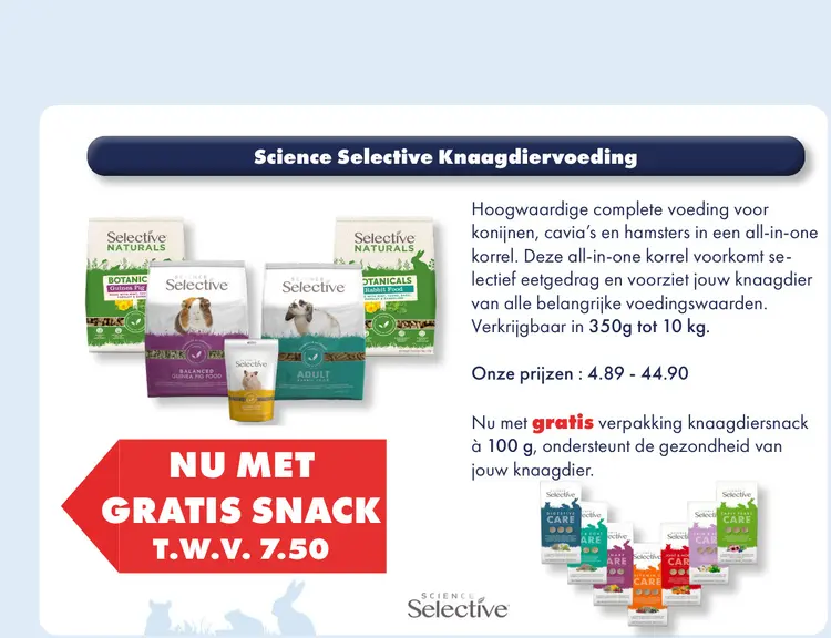 Aanbieding: Science Selective Knaagdiervoeding