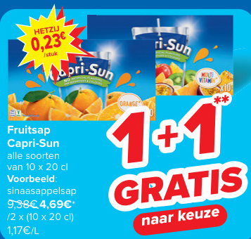 Aanbieding: sinaasappelsap 