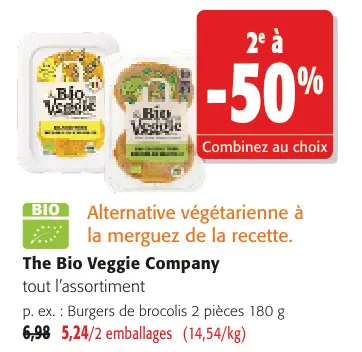 Offre: Burgers de brocolis