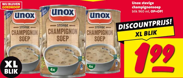 Aanbieding: Stevige champignonsoep