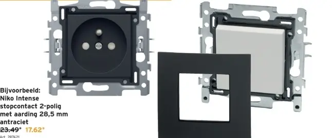 Promotie: stopcontact 2-polig met aarding