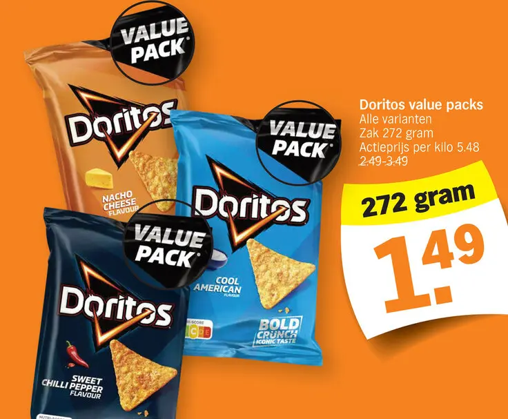 Promotie: Doritos value packs