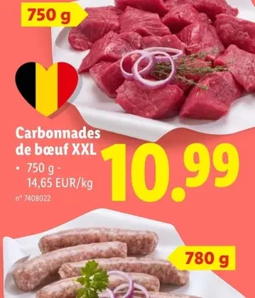 Offre: Carbonnades de bœuf XXL