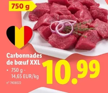 Offre: Carbonnades de bœuf XXL