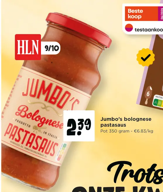 Promotie: bolognese pastasaus