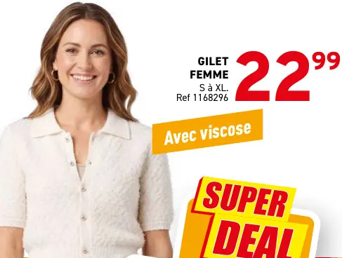 Offre: Gilet femme