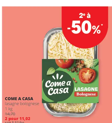 Offre: Lasagne bolognese
