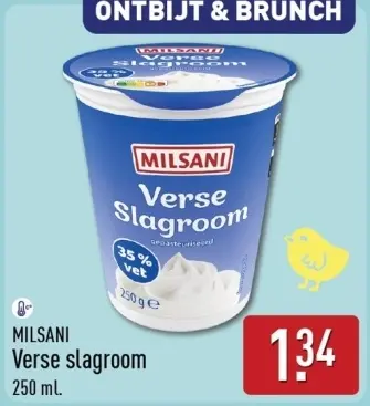 Aanbieding: Verse slagroom