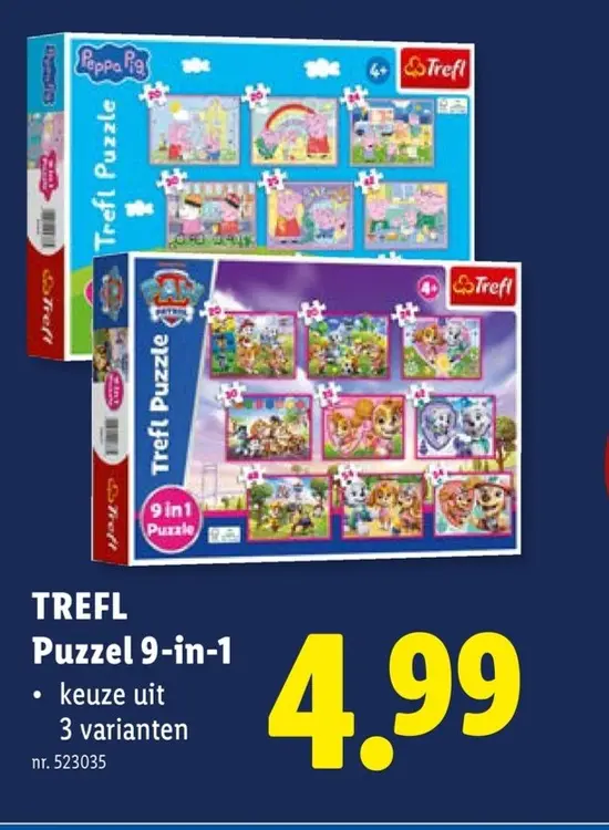Promotie: TREFL Puzzel 9-in-1