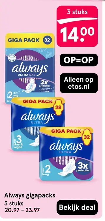 Aanbieding: Gigapacks