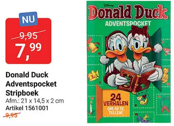 Aanbieding: Donald Duck Adventspocket Stripboek