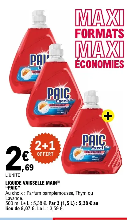 Promotie: Liquide vaisselle main