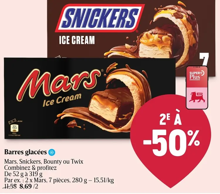 Offre: Barres glacées