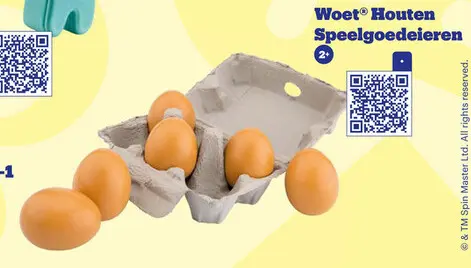 Aanbieding: Woet Houten speelgoedeieren