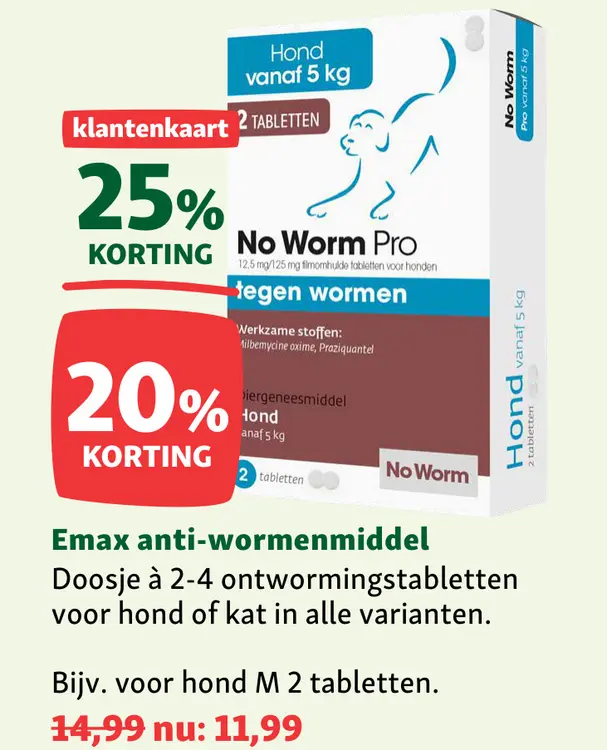 Aanbieding: anti-wormenmiddel