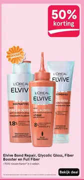 Aanbieding: Elvive Bond Repair, Glycolic Gloss, Fiber Booster en Full Fiber