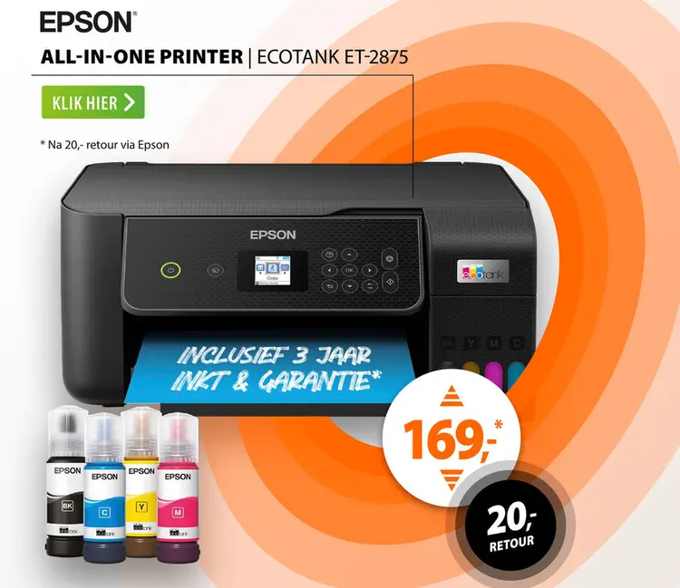 Aanbieding: Epson EcoTank ET-2875