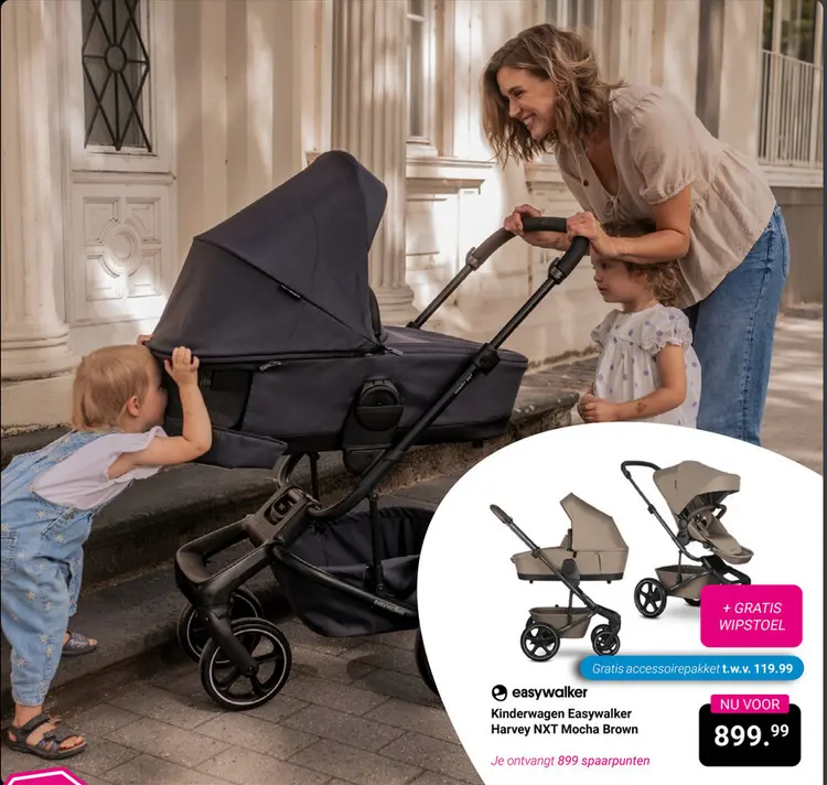 Aanbieding: Kinderwagen Easywalker Harvey NXT Mocha Brown