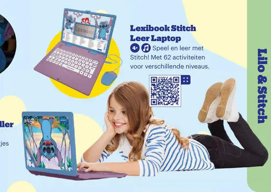 Aanbieding: Lexibook Stitch Leer Laptop