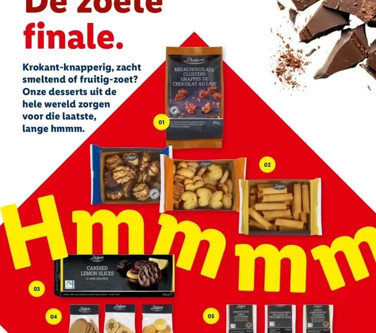 Aanbieding: Melkchocolade clusters grappes de chocolat au