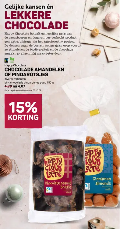 Aanbieding: Chocolade amandelen of pindarotsjes