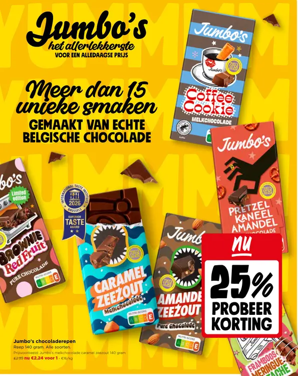 Promotie: Chocoladerepen