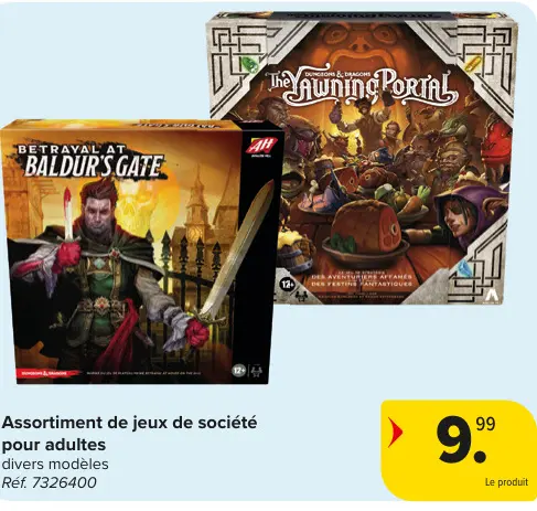 Offre: Assortiment de jeux de société pour adultes