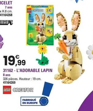 Offre: 31162 - L'ADORABLE LAPIN