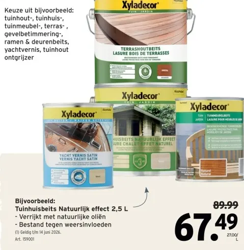 Promotie: Tuinhuisbeits Natuurlijk effect