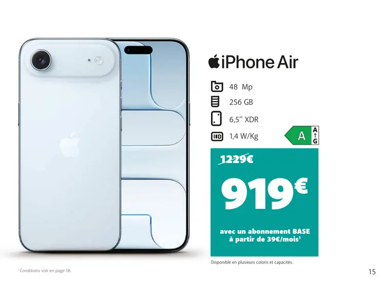 Offre: iPhone Air