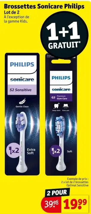 Offre: Brossettes Sonicare