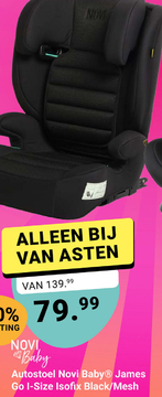 Aanbieding: Autostoel Novi Baby® James Go I-Size Isofix Black/Mesh