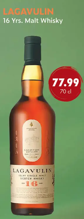 Aanbieding: LAGAVULIN 16 Yrs. Malt Whisky