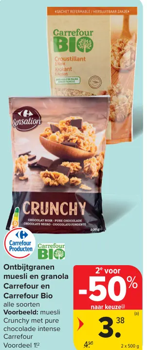 Promotie: Ontbijtgranen muesli en granola
