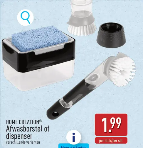 Promotie: Afwasborstel of dispenser