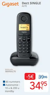 Aanbieding: Gigaset Dect SINGLE