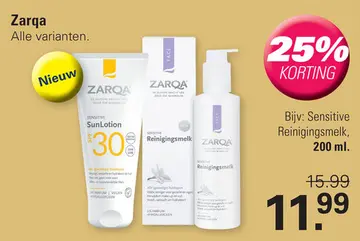 Aanbieding: Zarqa Reinigingsmelk