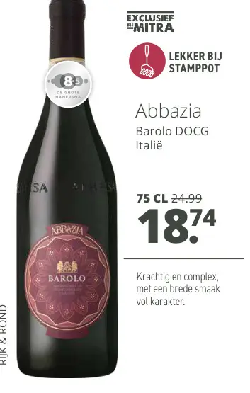 Aanbieding: Abbazia Barolo DOCG